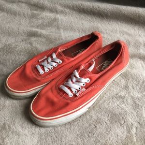 Coral Vans Authentics women’s size 9.5